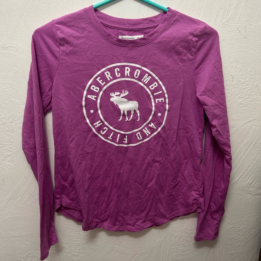 This Abercrombie & Fitch Kids Purple Long Sleeve Shirt (size 13/14)
